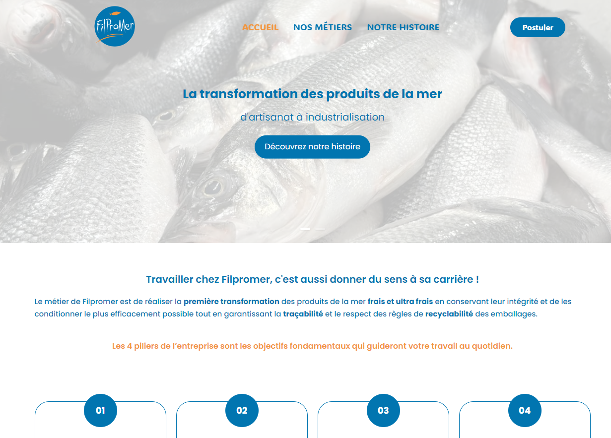 Création de site internet – FILPROMER